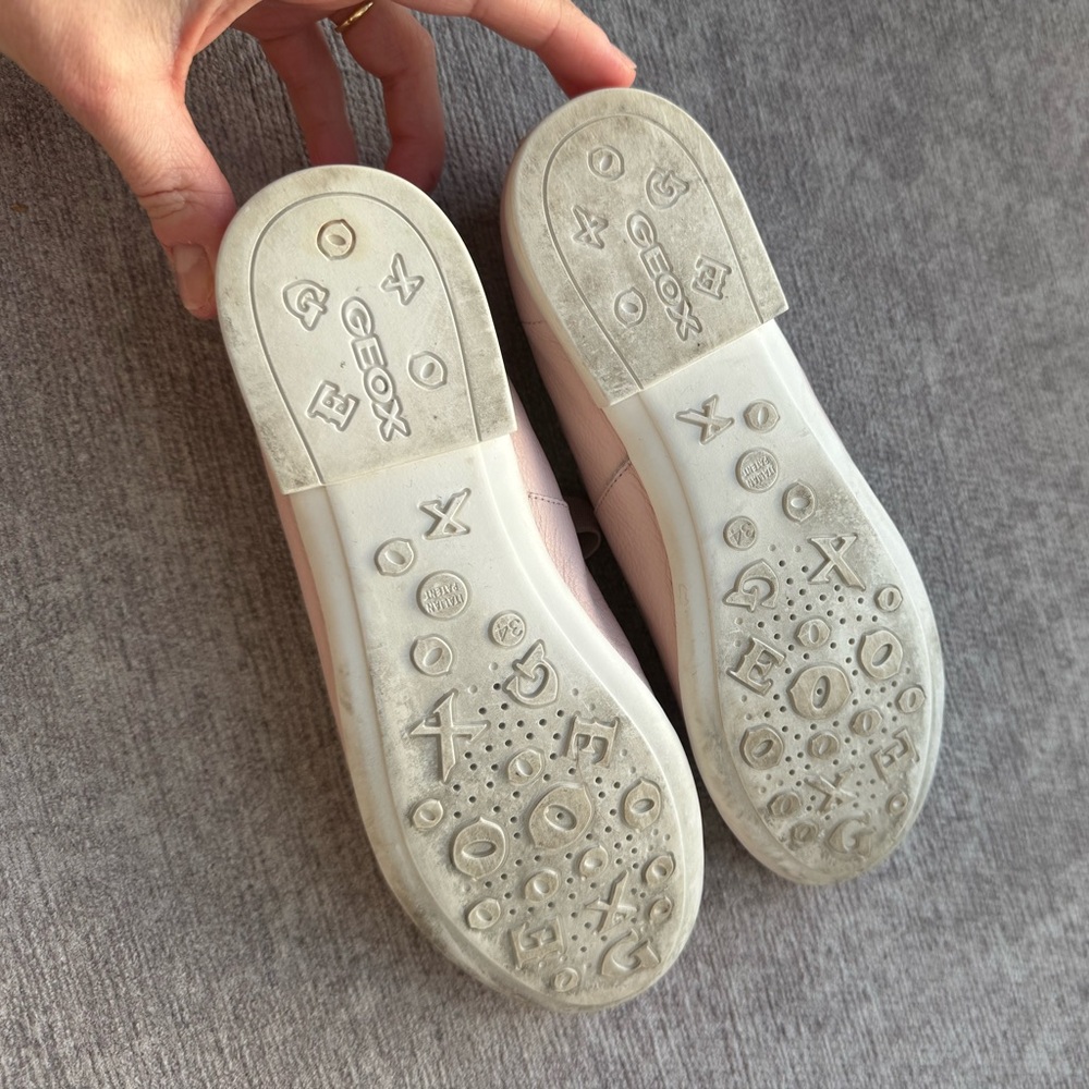 Geox leather ballerina flats for girl in light pink. Size 3 - Picture 2 of 4